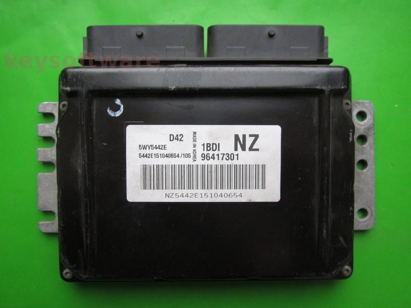 ECU Chevrolet Matiz 1.0 96417301 5WY5442E NZ Sirius D42