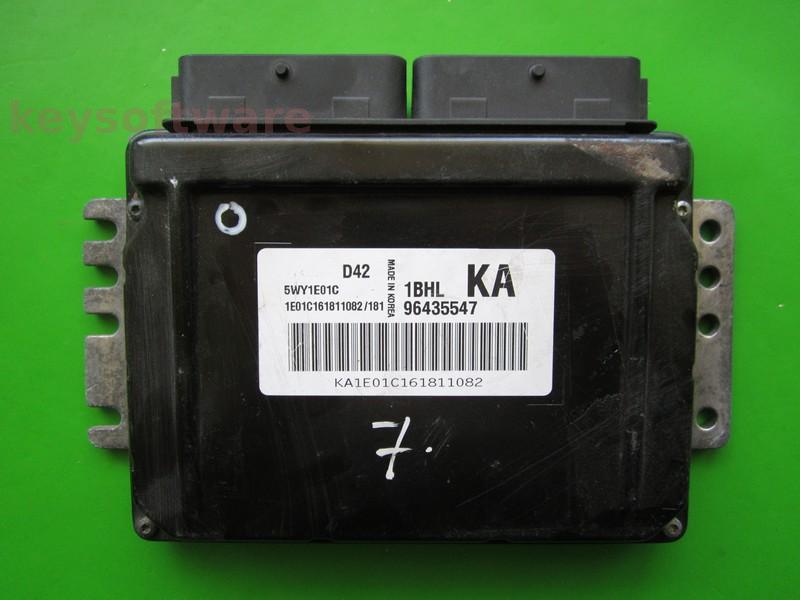 ECU Chevrolet Lacetti 1.4 96435547 5WY1E01C KA Sirius D42