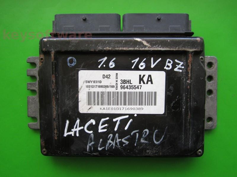 ECU Chevrolet Lacetti 1.4 96435547 5WY1E01D KA Sirius D42