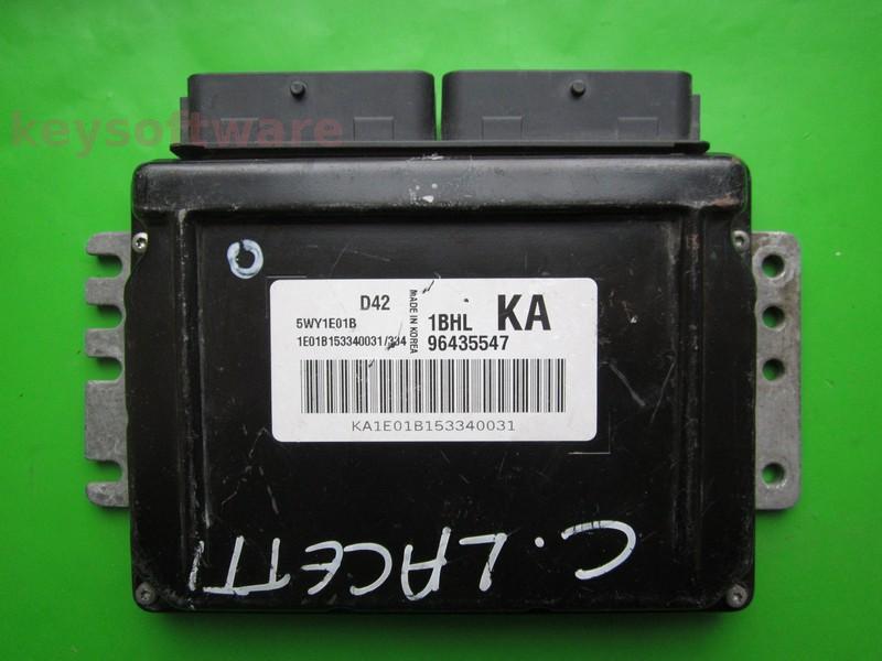 ECU Chevrolet Lacetti 1.4 96435547 5WY1E01B KA Sirius D42