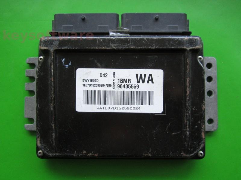 ECU Chevrolet Kalos 1.2 96435559 5WY1E07D WA Sirius D42