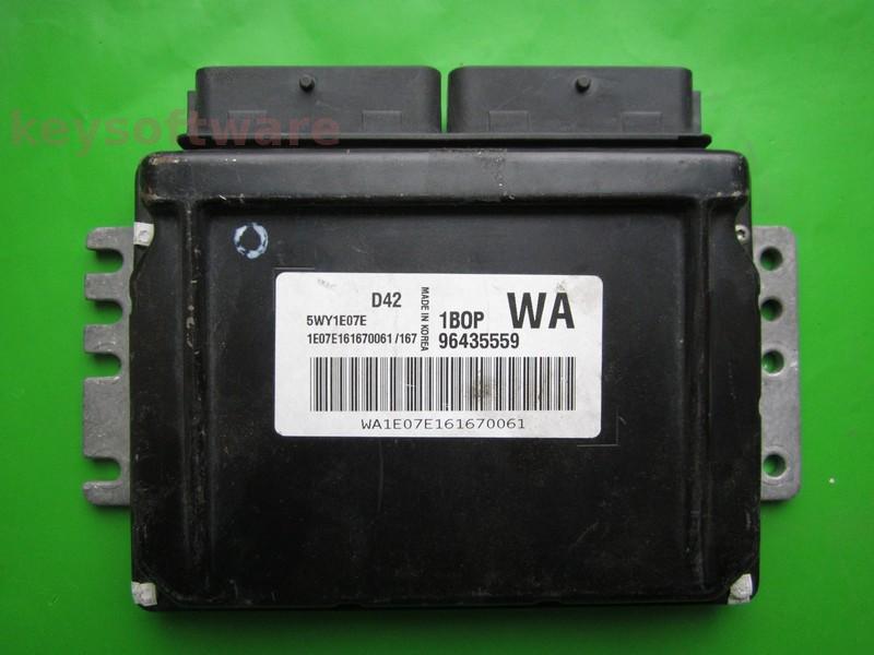 ECU Chevrolet Kalos 1.2 96435559 5WY1E07E WA Sirius D42 }