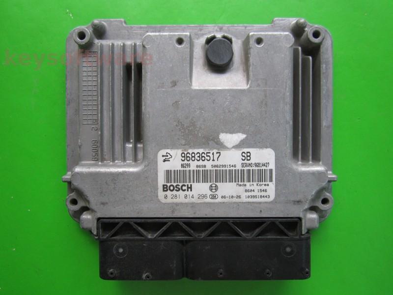 ECU Chevrolet Captiva 2.0CDTI 96836517 0281014296 EDC16C39