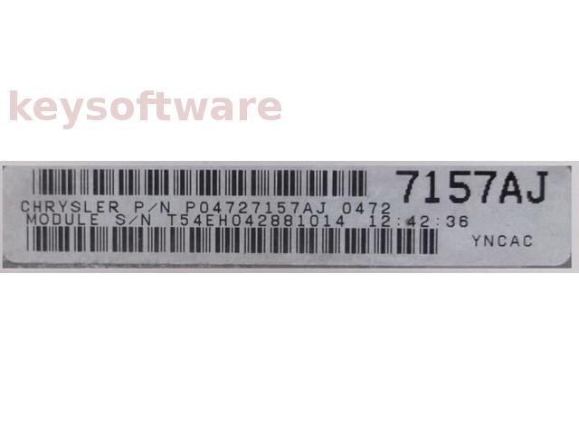 ECU Chrysler Voyager 2.0 P04727157AJ YNCAC {