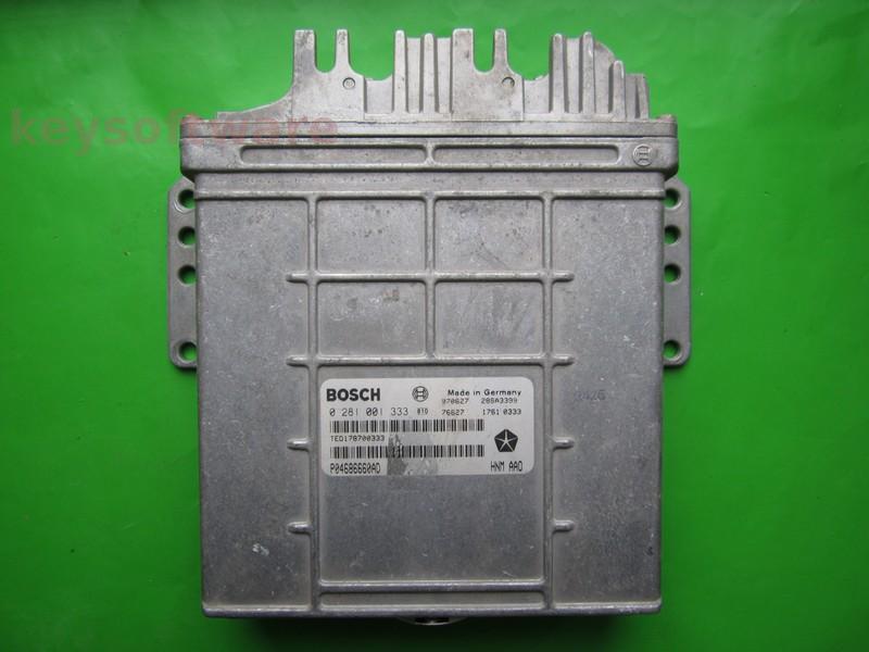 ECU Chrysler Voyager 2.5TDI P04686660AD 0281001333 MSA15