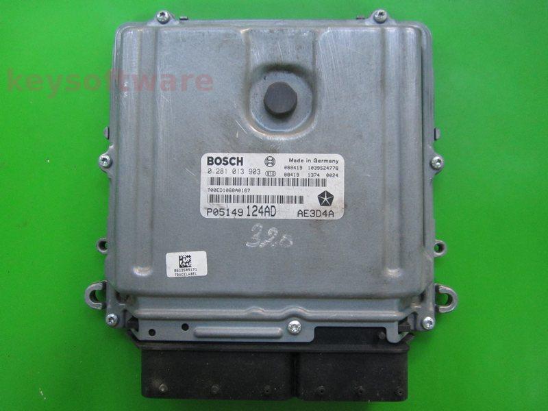 ECU Chrysler 300C 3.0CRD P05149124AD 0281013903 EDC16CP31 }