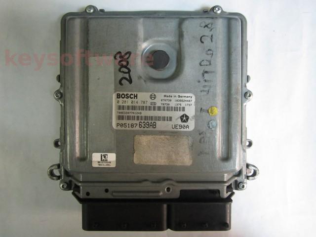 ECU Chrysler Voyager 2.8CRD P05187639AB 0281014787 EDC16CP31