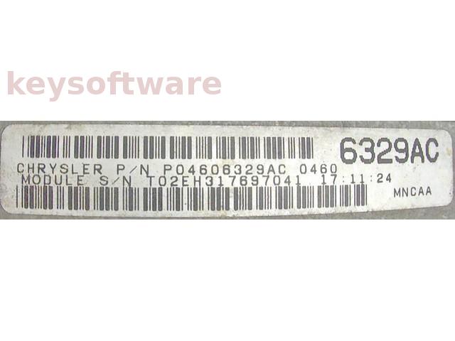 ECU Chrysler Stratus 2.0 P04606329AC MNCAA {