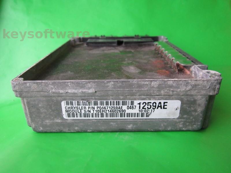 ECU Chrysler Sebring 2.5 P04671259AE T10EH214602690