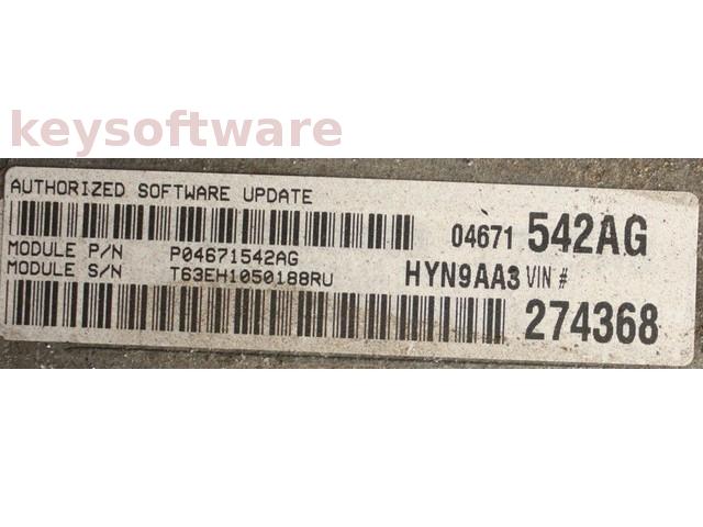 ECU Chrysler PT Cruiser 2.0 P04671542AG 274368 {