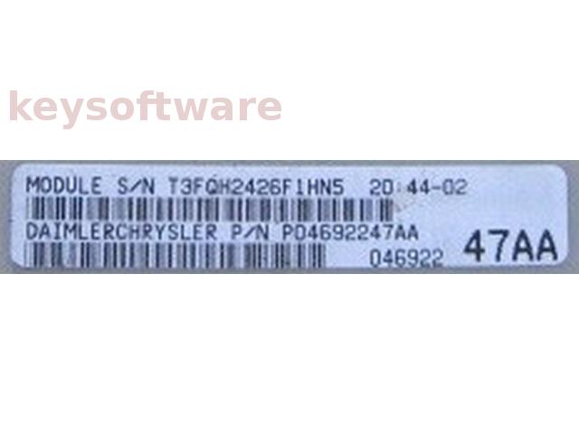 ECU Chrysler Voyager 2.8CRD P04692247AA T3FQH2426F1HN5  {