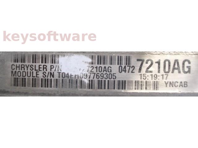 ECU Chrysler Voyager 2.0 P04727210AG YNCAB {