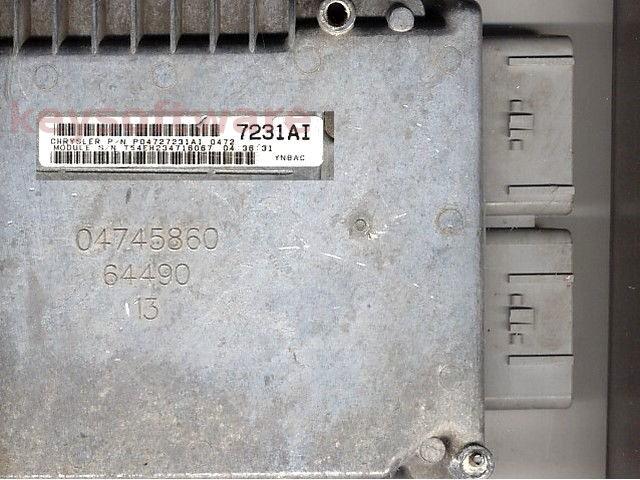 ECU Chrysler Voyager 2.4 P04727231AI YNBAC