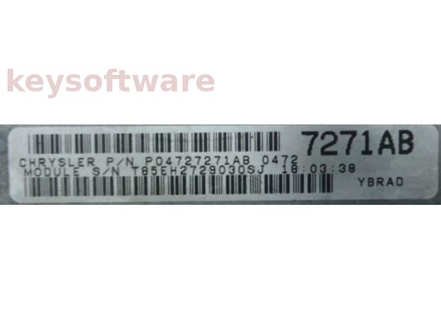 ECU Chrysler Voyager 3.3 P04727271AB YBRAD {