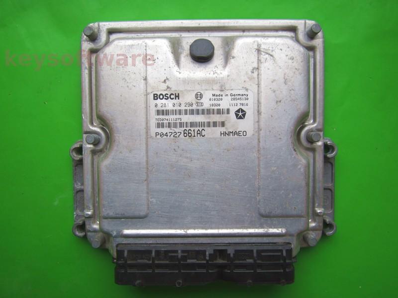 ECU Chrysler Voyager 2.5CRD P04727661AC 0281010290 EDC15C5