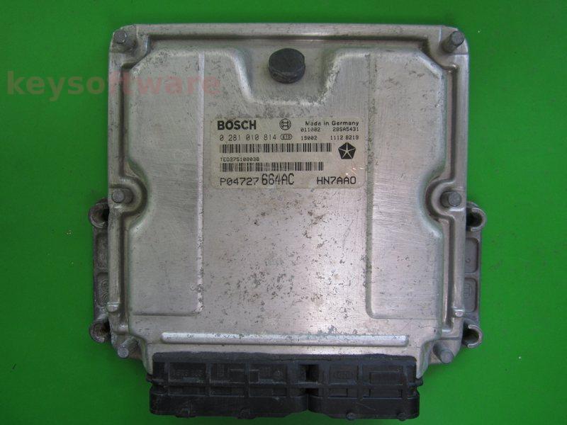 ECU Chrysler Voyager 2.5 P04727664AC 0281010814 EDC15C5