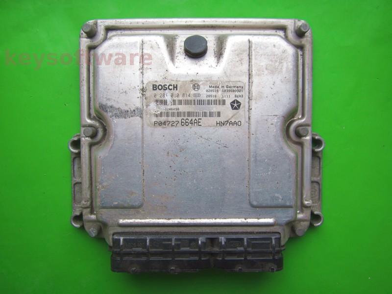 ECU Chrysler Voyager 2.5CRD P04727664AE 0281010814 EDC15C5