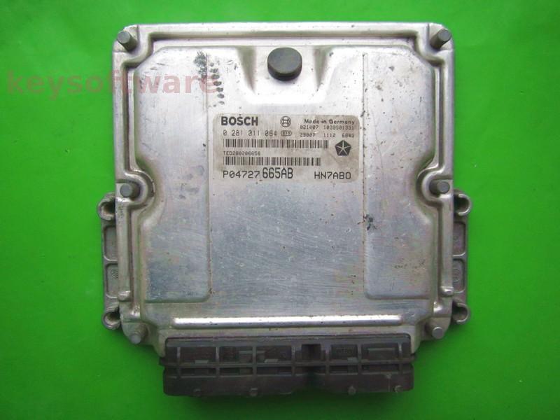 ECU Chrysler Voyager 2.5CRD P04727665AB 0281011064 EDC15C5 +