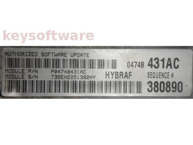 ECU Chrysler Voyager 3.3 P04748431AC 380890 {