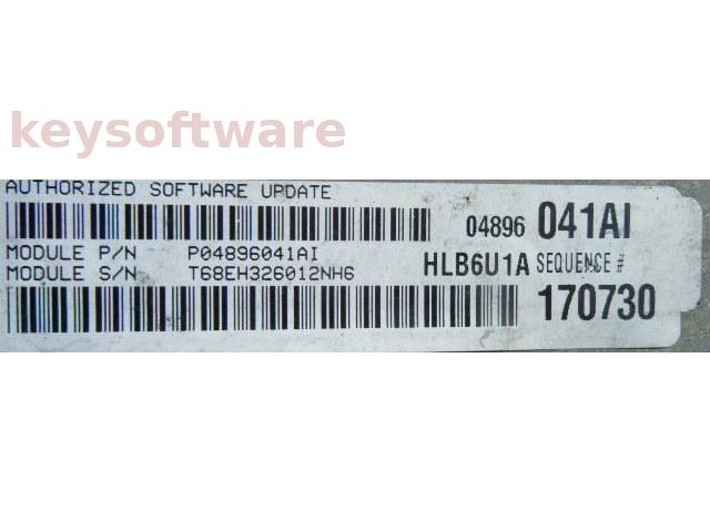 ECU Chrysler Voyager 3.3 P04896041AI 170730 {