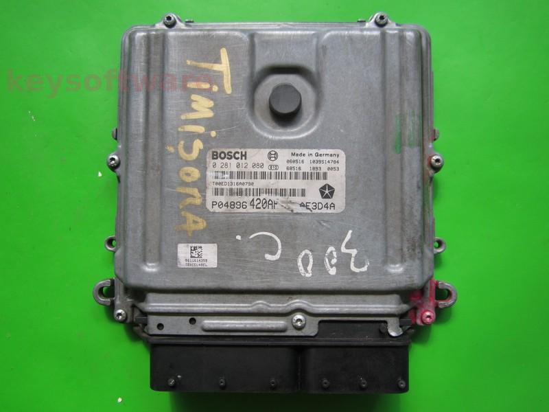ECU Chrysler 300C 3.0CRD P04896420AF 0281012080 EDC16CP31{+