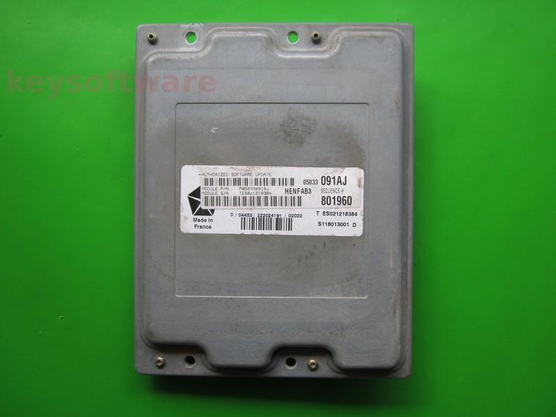 ECU Chrysler PT Cruiser 1.6 P05033091AJ S118013001D {