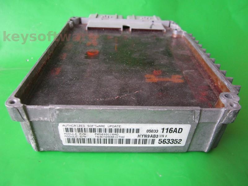 ECU Chrysler PT Cruiser 2.0 P05033116AD 563352