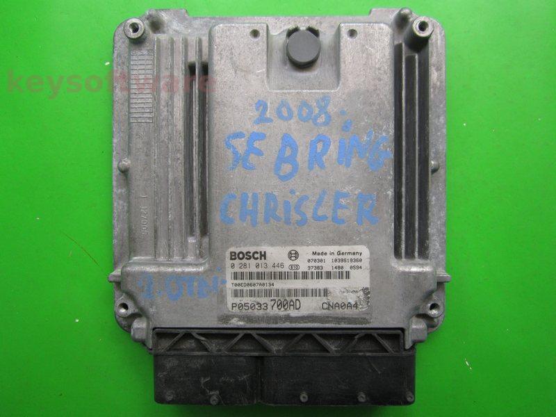 ECU Chrysler Sebring 2.0 TDI P05033700AD 0281013446 EDC16U31 }