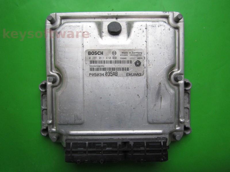 ECU Chrysler PT Cruiser 2.2CRD P05034035AB 0281011410 EDC15C5 }
