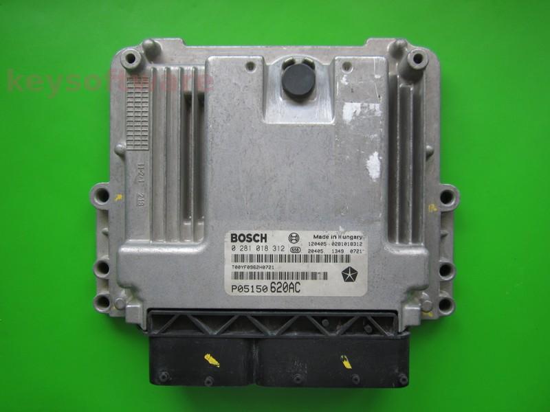 ECU Chrysler Crossfire 2.0CRD P05150620AC 0281018312 EDC17C49