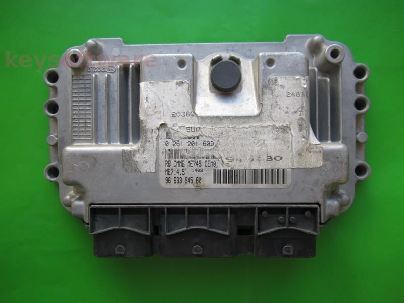 ECU Citroen C4 1.6 9663394580 0261201609 ME7.4.5