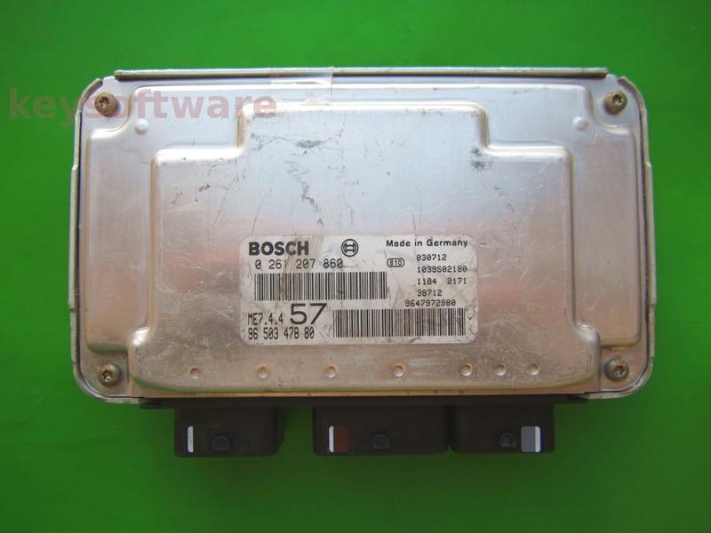 ECU Citroen C3 1.6 9650347880 0261207860 ME7.4.4