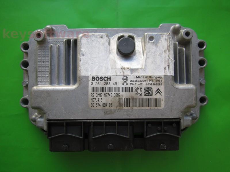 ECU Citroen C4 1.6 9657489480 0261208491 ME7.4.5 +{