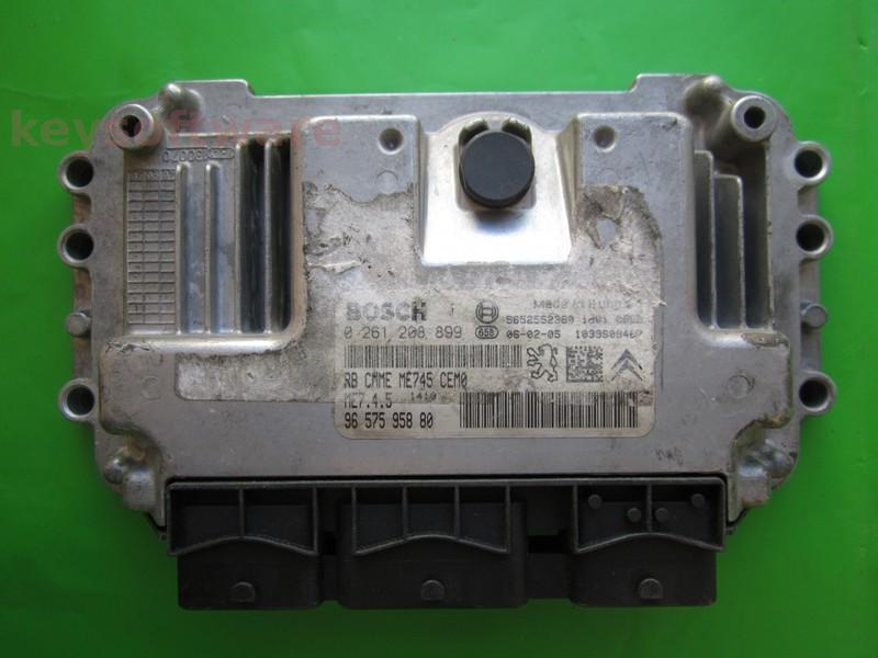 ECU Citroen C4 1.6 9657595880 0261208899 ME7.4.5 }