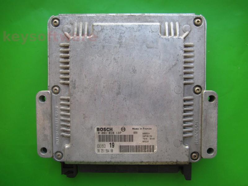 ECU Citroen Xsara Picasso 2.0HDI 9635158480 0281010137 EDC15C2 }