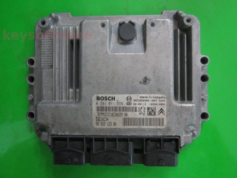 ECU Citroen C3 1.6HDI 9662212380 0281011559 EDC16C34 {+