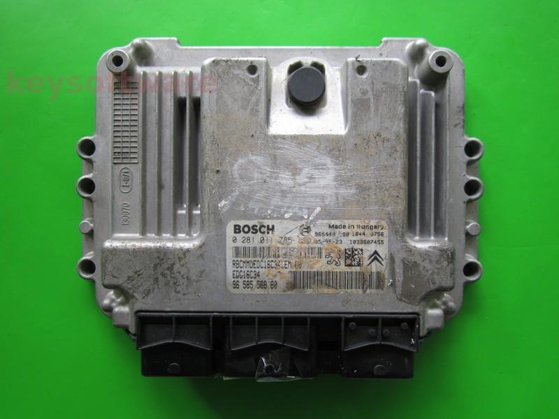 ECU Citroen C3 1.4HDI 9656709880 0281011785 EDC16C34 {+