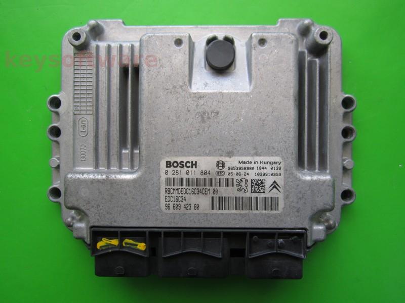 ECU Citroen C3 1.6HDI 9660942380 0281011804 EDC16C34