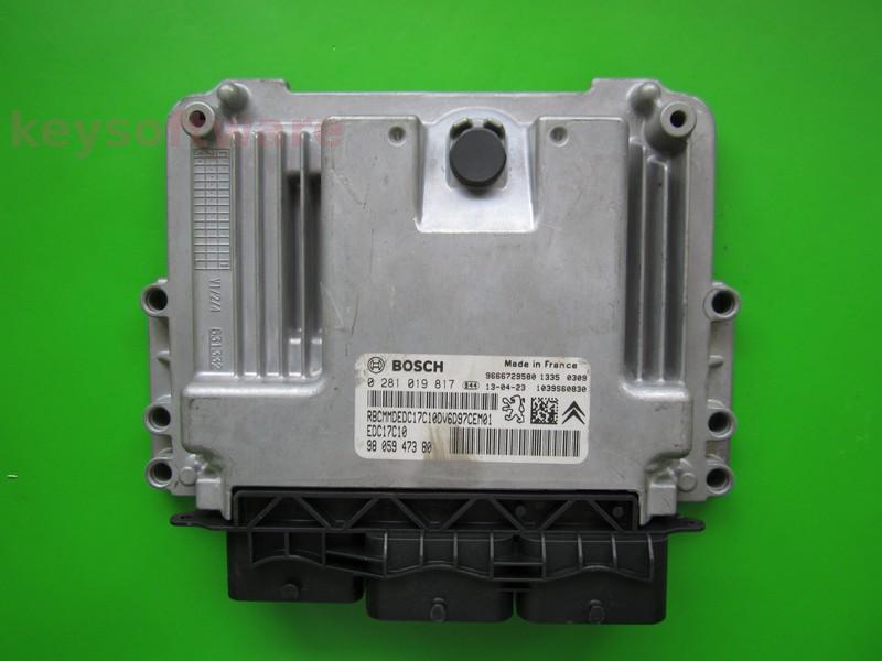 ECU Citroen Berlingo 1.6HDI 9805947380 0281019817 EDC17C10