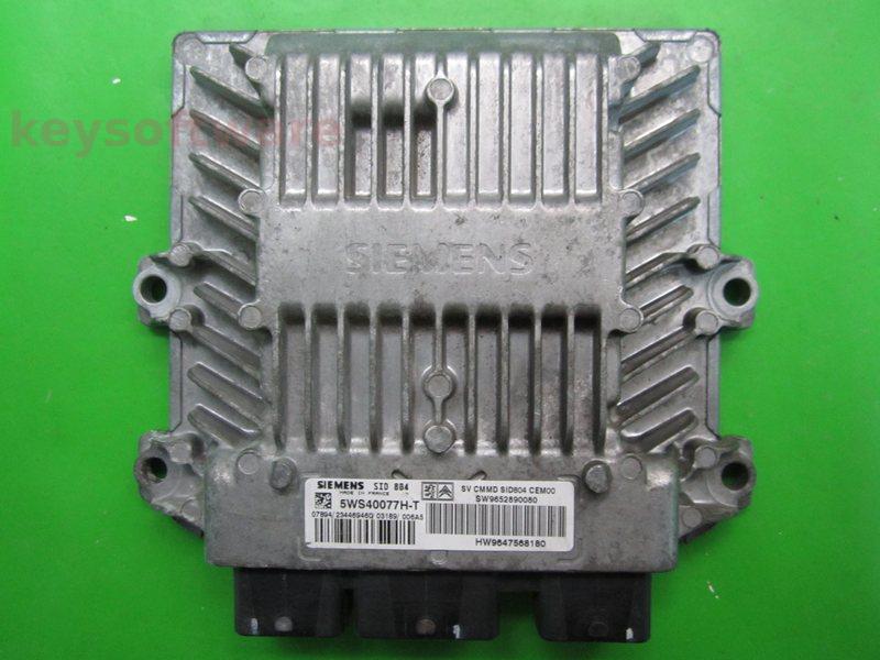 ECU Citroen C3 1.4HDI 9652890080 5WS40077H-T SID804