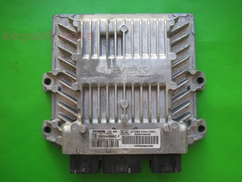 ECU Citroen C3 1.4HDI 9652888580 5WS40068C-T SID804 {