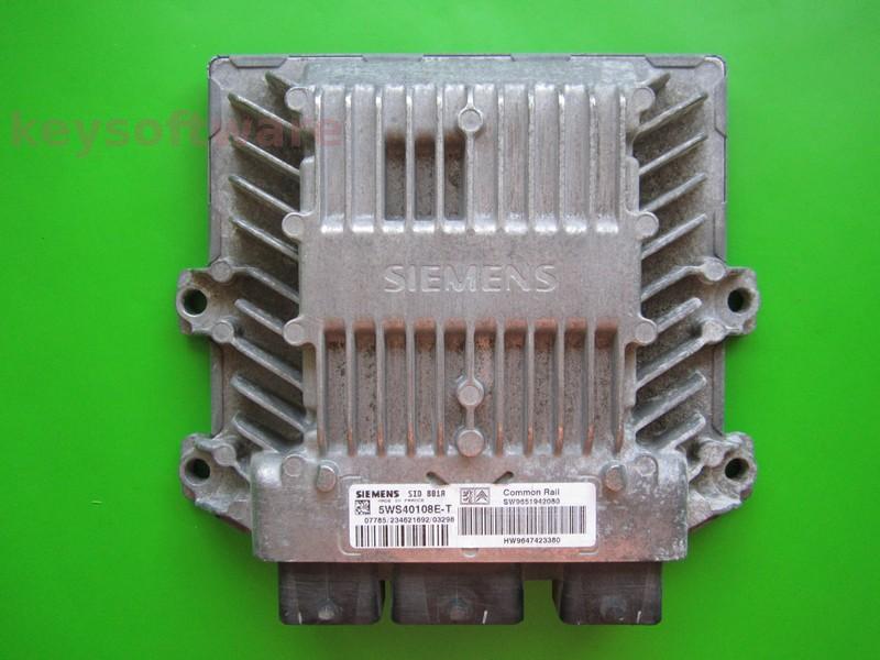 ECU Citroen Berlingo 2.0HDI 9651942080 5WS40108E-T SID801A }