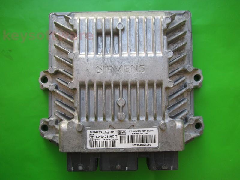 ECU Citroen C3 1.4HDI 9653447480 5WS40110C-T SID804 }