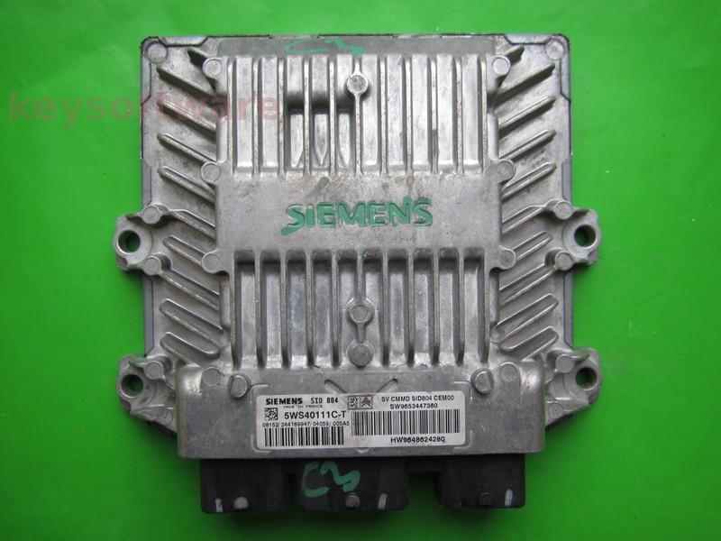 ECU Citroen C2 1.4HDI 9653447380 5WS40111C-T SID804 }