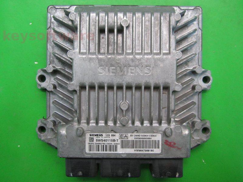 ECU Citroen C1 1.4HDI 9648895880 5WS40115B-T SID804