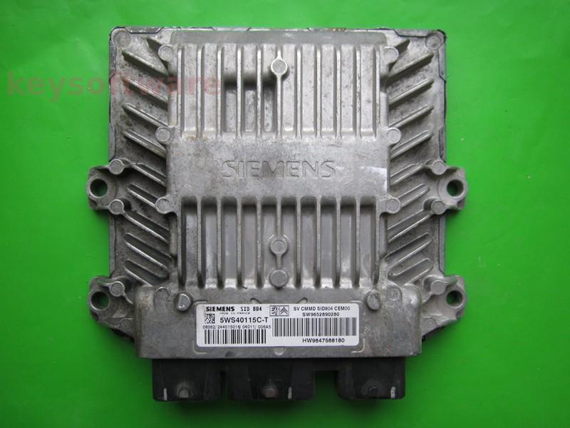 ECU Citroen C2 1.4HDI 9652890280 5WS40115C-T SID804 }