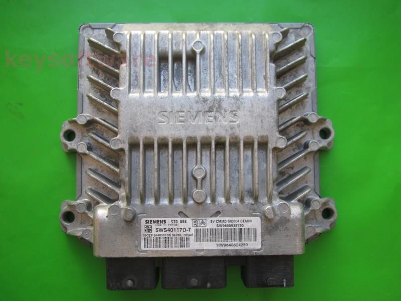 ECU Citroen C3 1.4HDI 9655938780 5WS40117D-T SID804