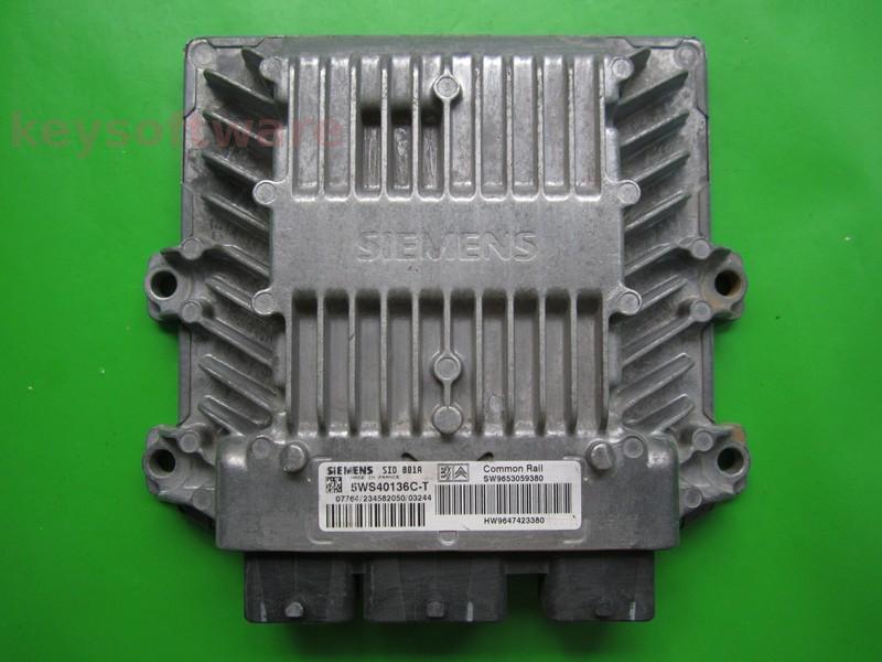 ECU Citroen Berlingo 2.0HDI 9653059380 5WS40136C-T SID801A