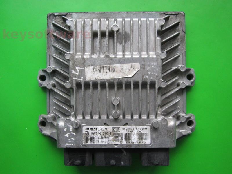 ECU Citroen C1 1.4HDI 9655939780 5WS40171C-T SID804 {+