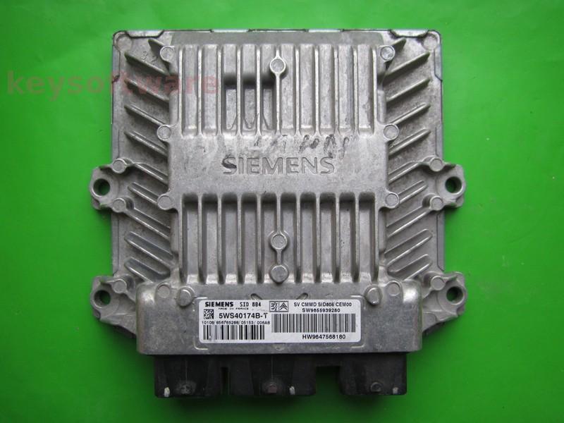 ECU Citroen C2 1.4HDI 9655939280 5WS40174B-T SID804 }